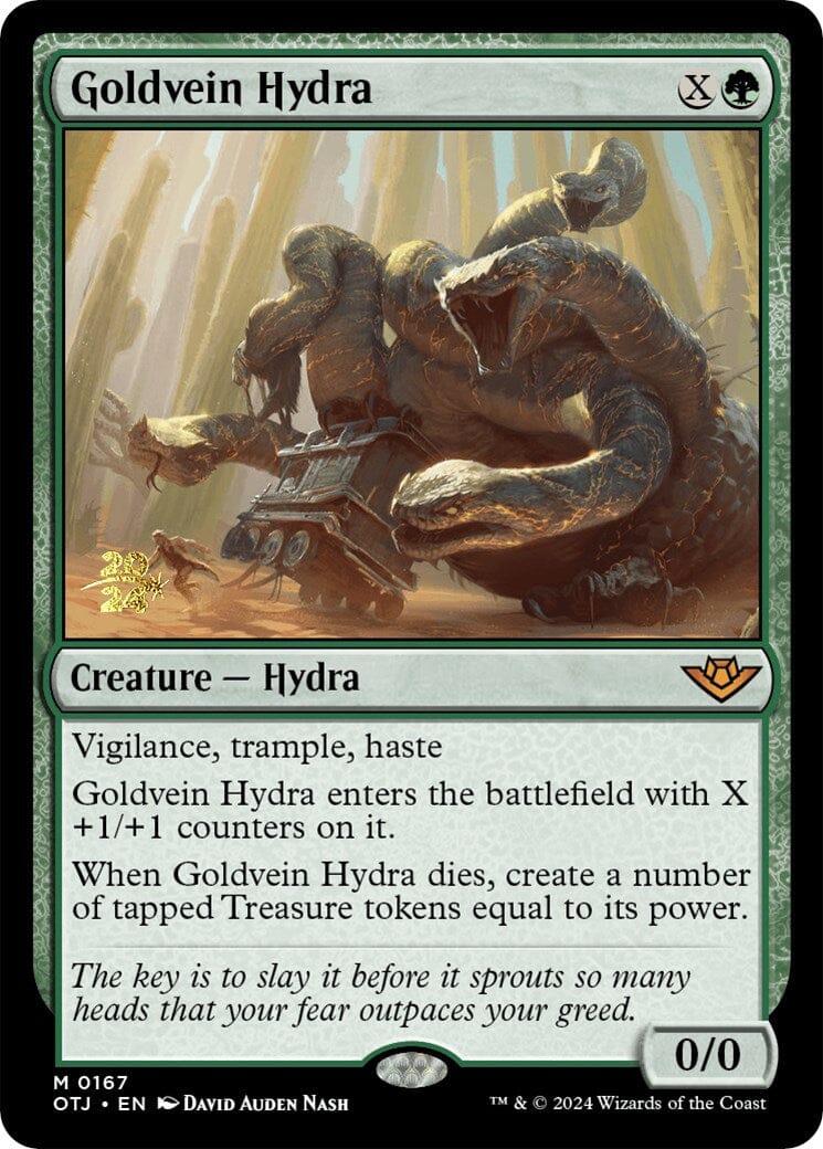 Goldvein Hydra [Outlaws of Thunder Junction Prerelease Promos] MTG Single Magic: The Gathering  | Multizone: Comics And Games