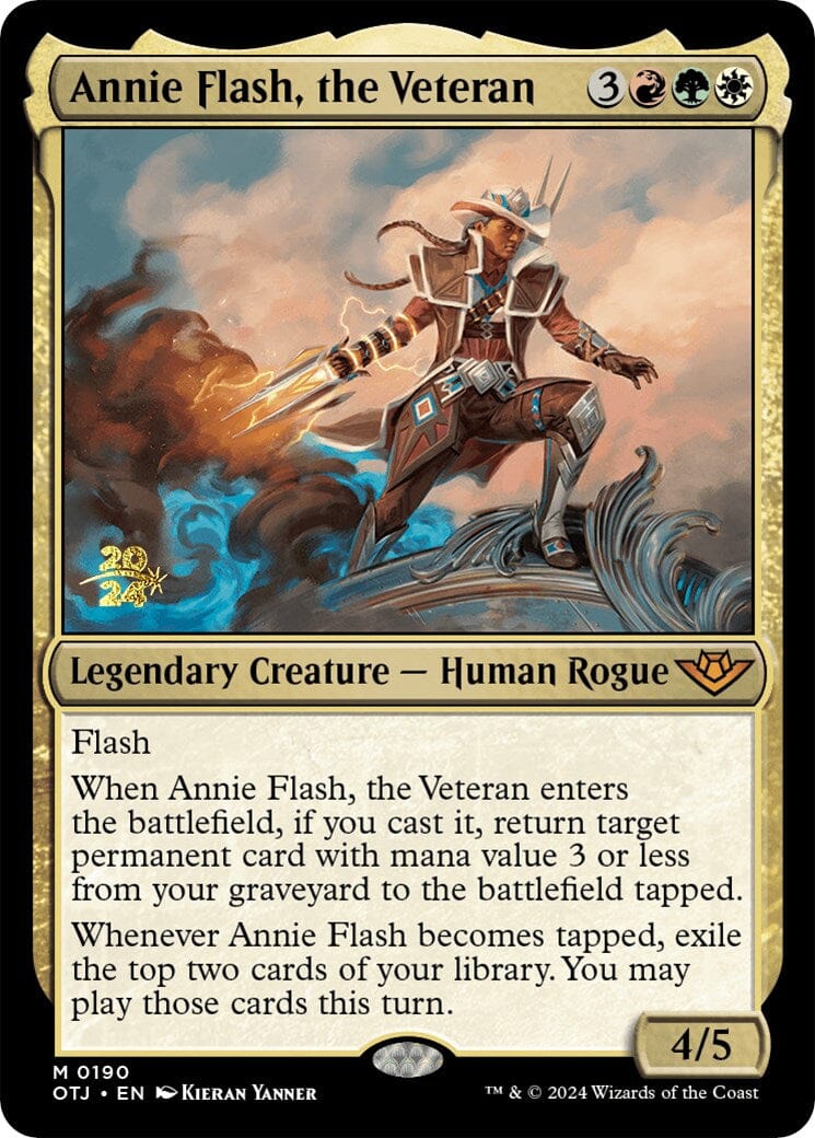 Annie Flash, the Veteran [Outlaws of Thunder Junction Prerelease Promos] MTG Single Magic: The Gathering  | Multizone: Comics And Games