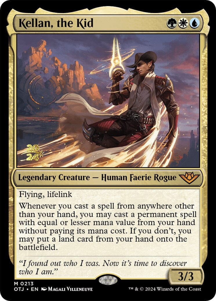 Kellan, the Kid [Outlaws of Thunder Junction Prerelease Promos] MTG Single Magic: The Gathering  | Multizone: Comics And Games