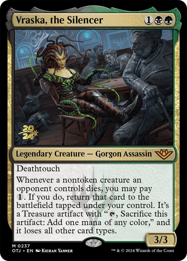 Vraska, the Silencer [Outlaws of Thunder Junction Prerelease Promos] MTG Single Magic: The Gathering  | Multizone: Comics And Games