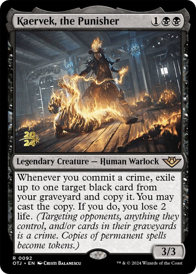 Kaervek, the Punisher [Outlaws of Thunder Junction Prerelease Promos] MTG Single Magic: The Gathering  | Multizone: Comics And Games