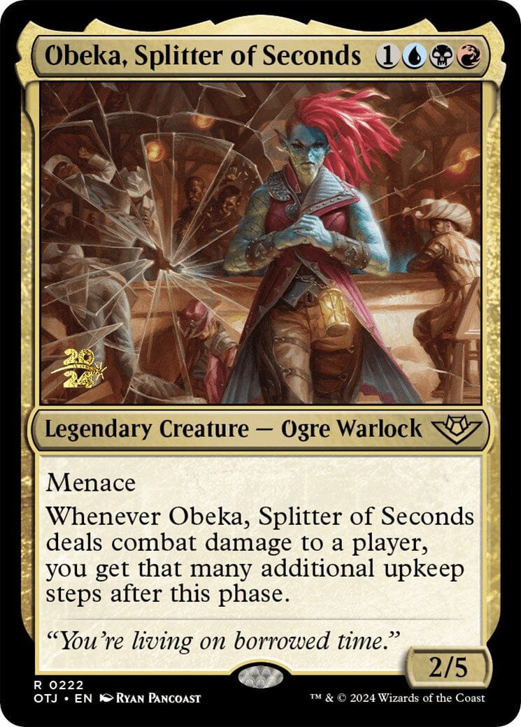 Obeka, Splitter of Seconds [Outlaws of Thunder Junction Prerelease Promos] MTG Single Magic: The Gathering  | Multizone: Comics And Games