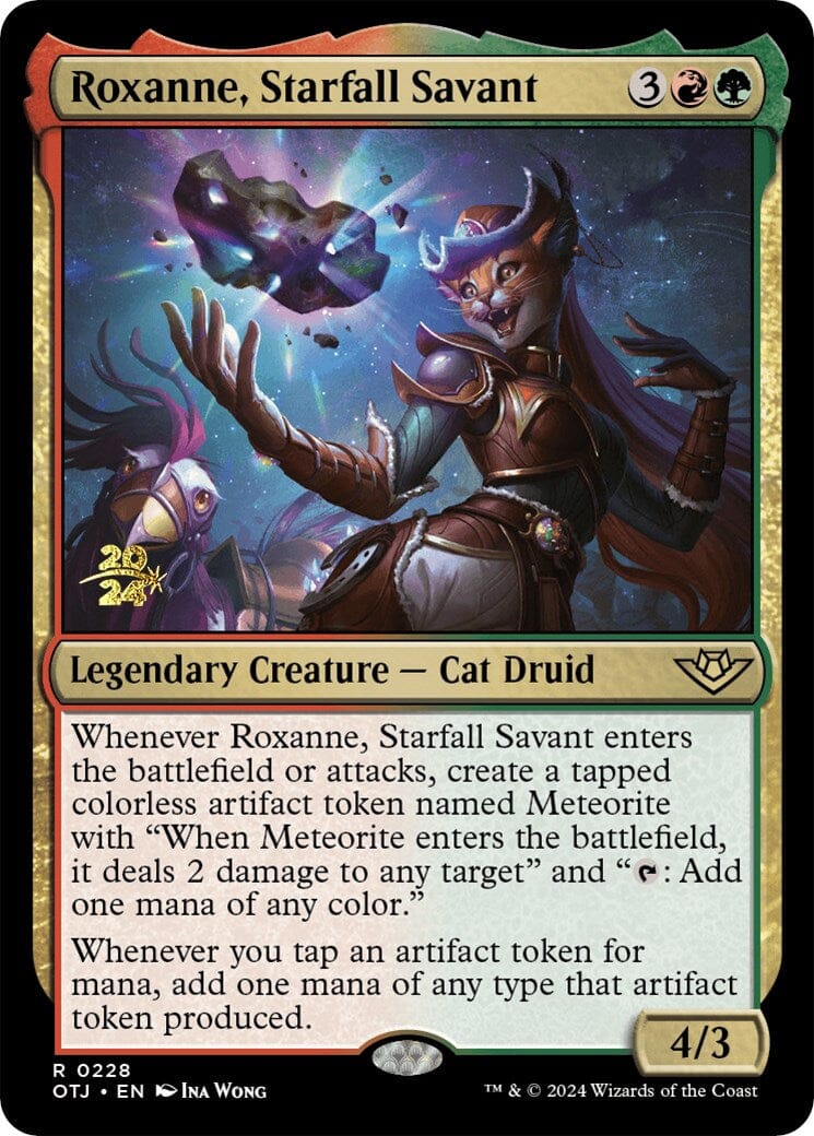Roxanne, Starfall Savant [Outlaws of Thunder Junction Prerelease Promos] MTG Single Magic: The Gathering  | Multizone: Comics And Games