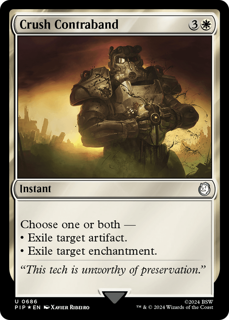 Crush Contraband (Surge Foil) [Fallout] MTG Single Magic: The Gathering  | Multizone: Comics And Games