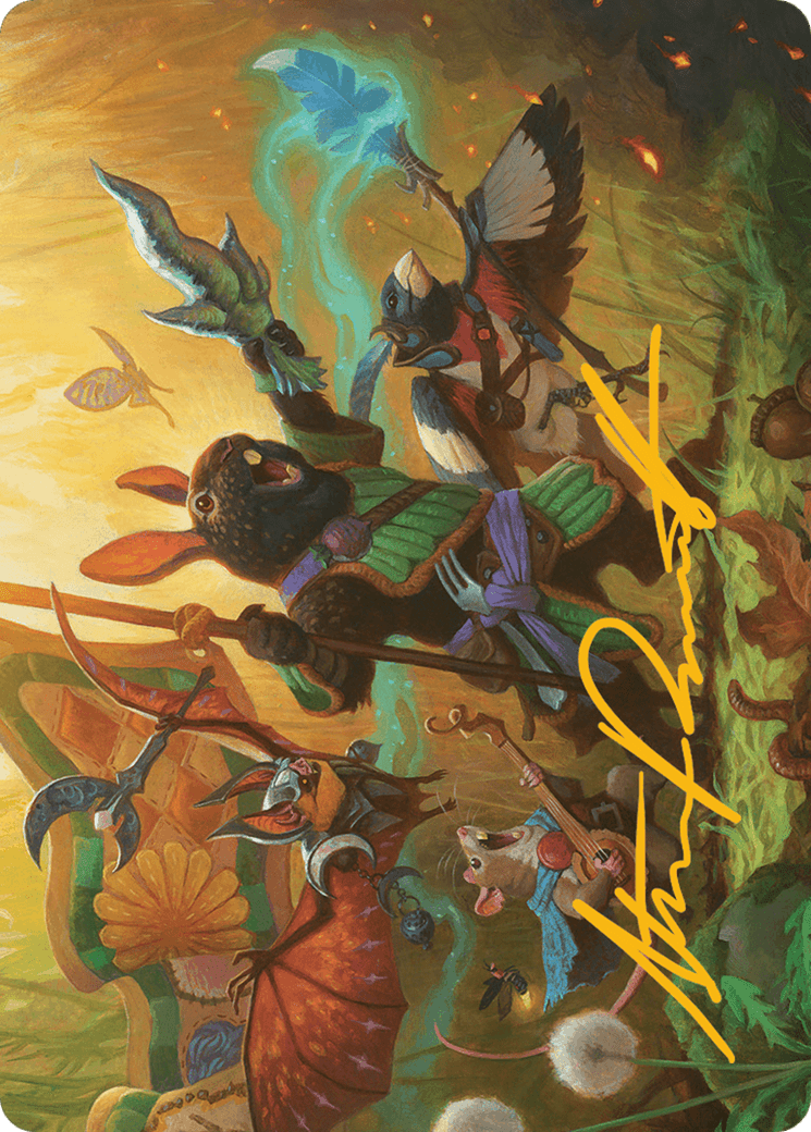 Valley Questcaller Art Card (Gold-Stamped Signature) [Bloomburrow Art Series] MTG Single Magic: The Gathering  | Multizone: Comics And Games