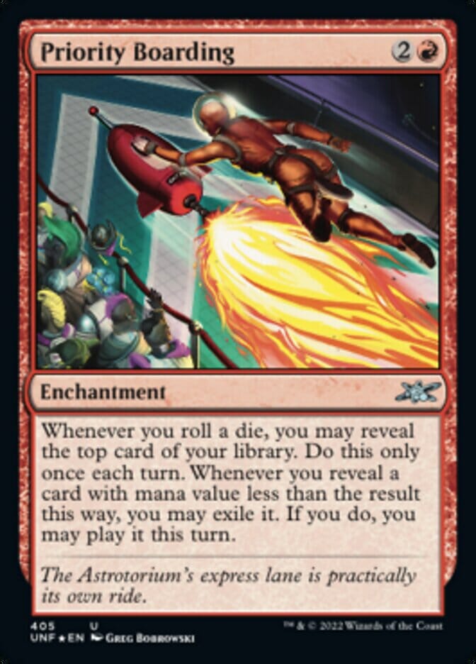 Priority Boarding (Galaxy Foil) [Unfinity] MTG Single Magic: The Gathering  | Multizone: Comics And Games