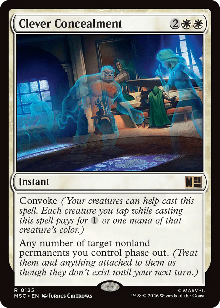 Clever Concealment [Marvel Super Heroes Commander] MTG Single Magic: The Gathering  | Multizone: Comics And Games