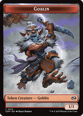 Goblin // Warrior Double-Sided Token [Tarkir: Dragonstorm Tokens] MTG Single Magic: The Gathering  | Multizone: Comics And Games
