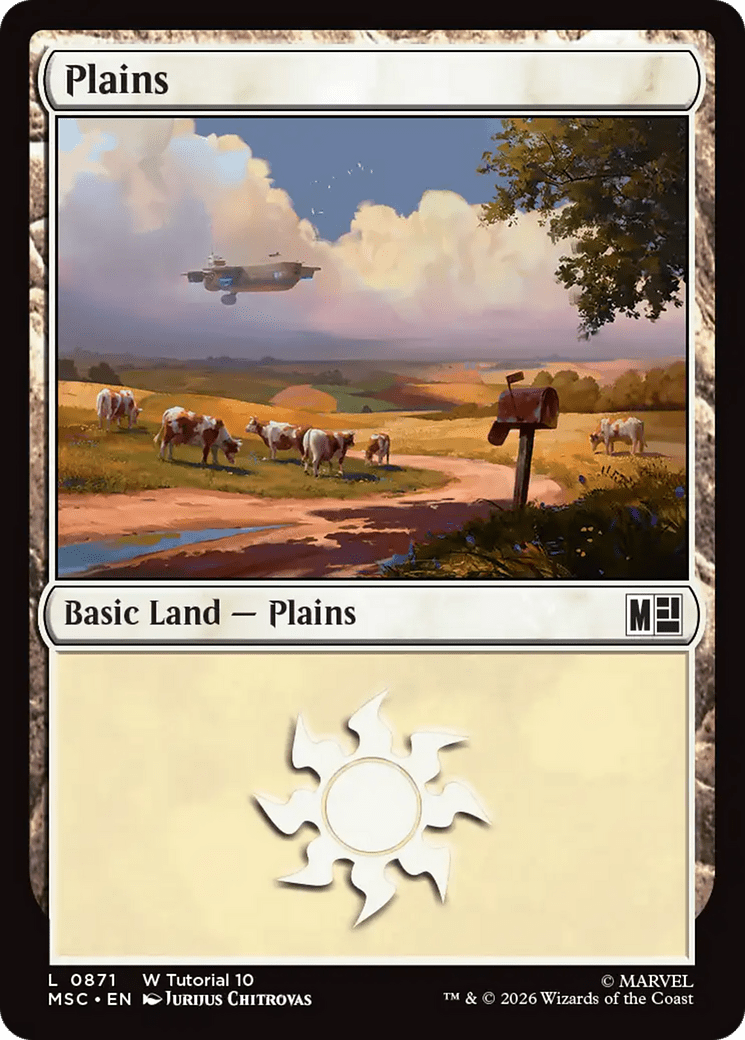 Plains (0871) [Marvel Super Heroes Commander] MTG Single Magic: The Gathering  | Multizone: Comics And Games