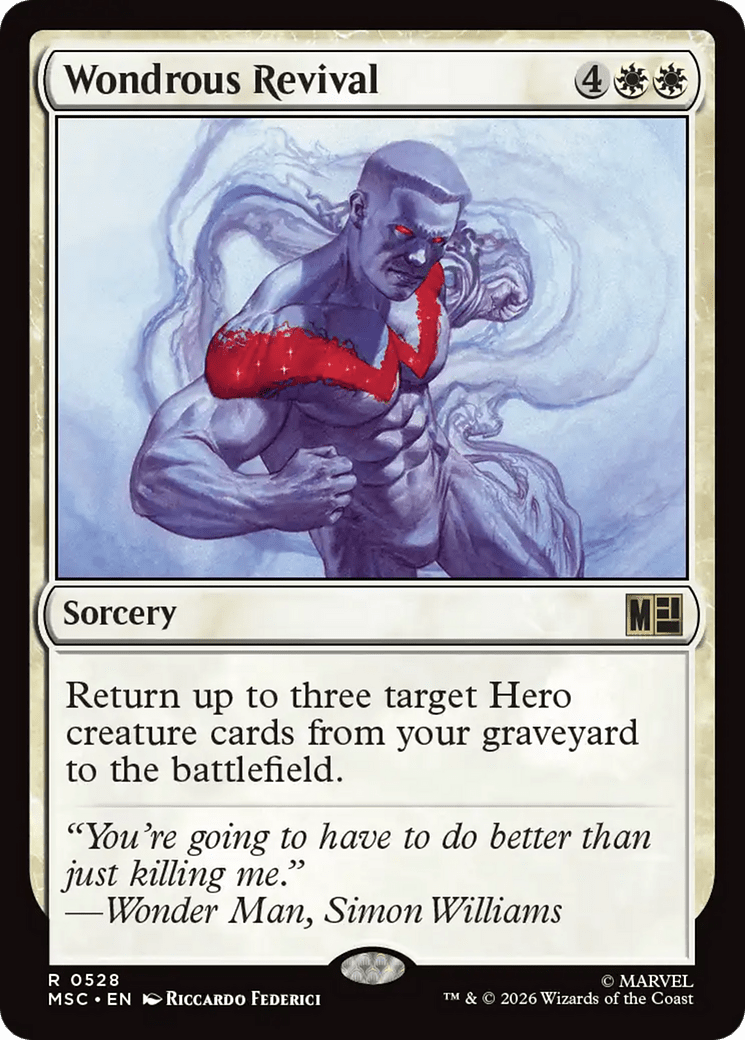 Wondrous Revival [Marvel Super Heroes Commander] MTG Single Magic: The Gathering  | Multizone: Comics And Games