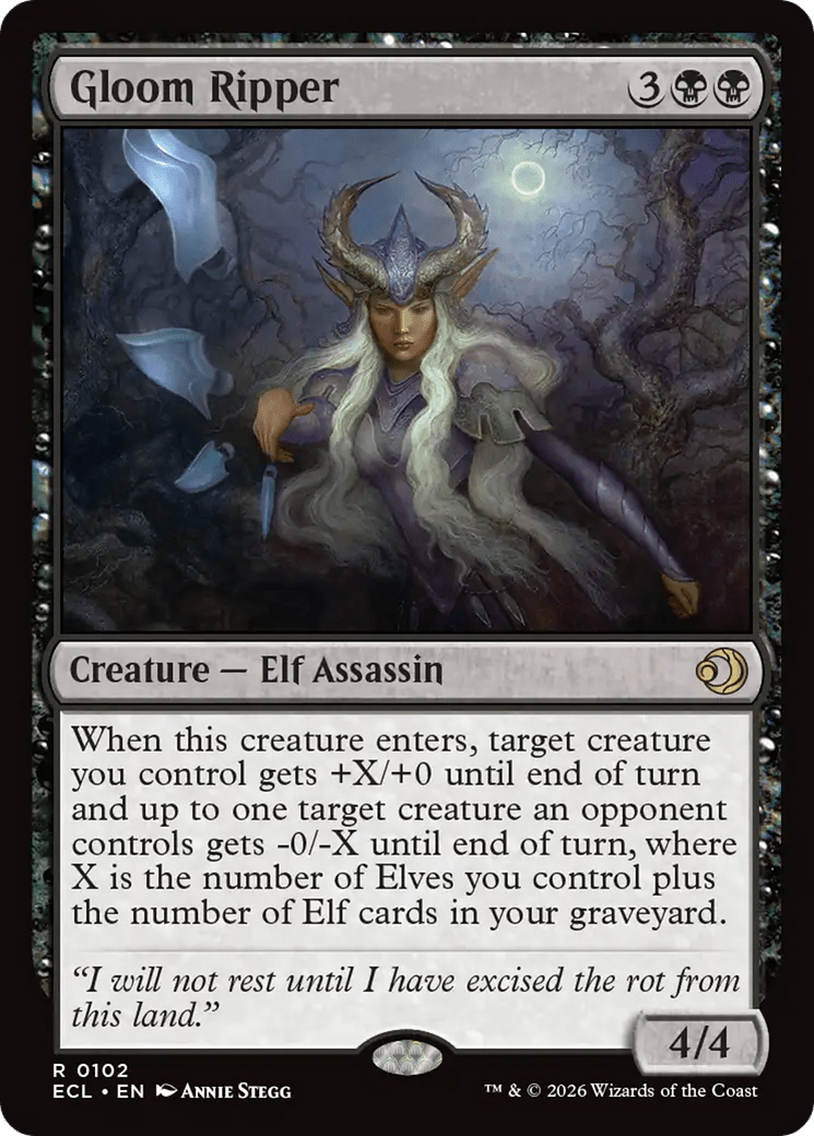 Gloom Ripper [Lorwyn Eclipsed] MTG Single Magic: The Gathering  | Multizone: Comics And Games