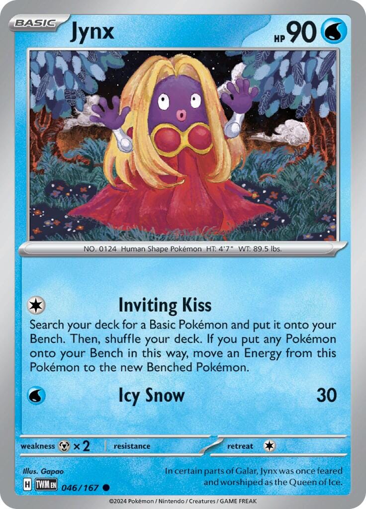 Jynx (046/167) [Scarlet & Violet: Twilight Masquerade] Pokemon Single Pokémon  | Multizone: Comics And Games