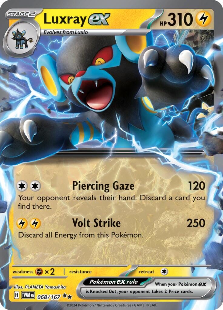 Luxray ex (068/167) [Scarlet & Violet: Twilight Masquerade] Pokemon Single Pokémon  | Multizone: Comics And Games