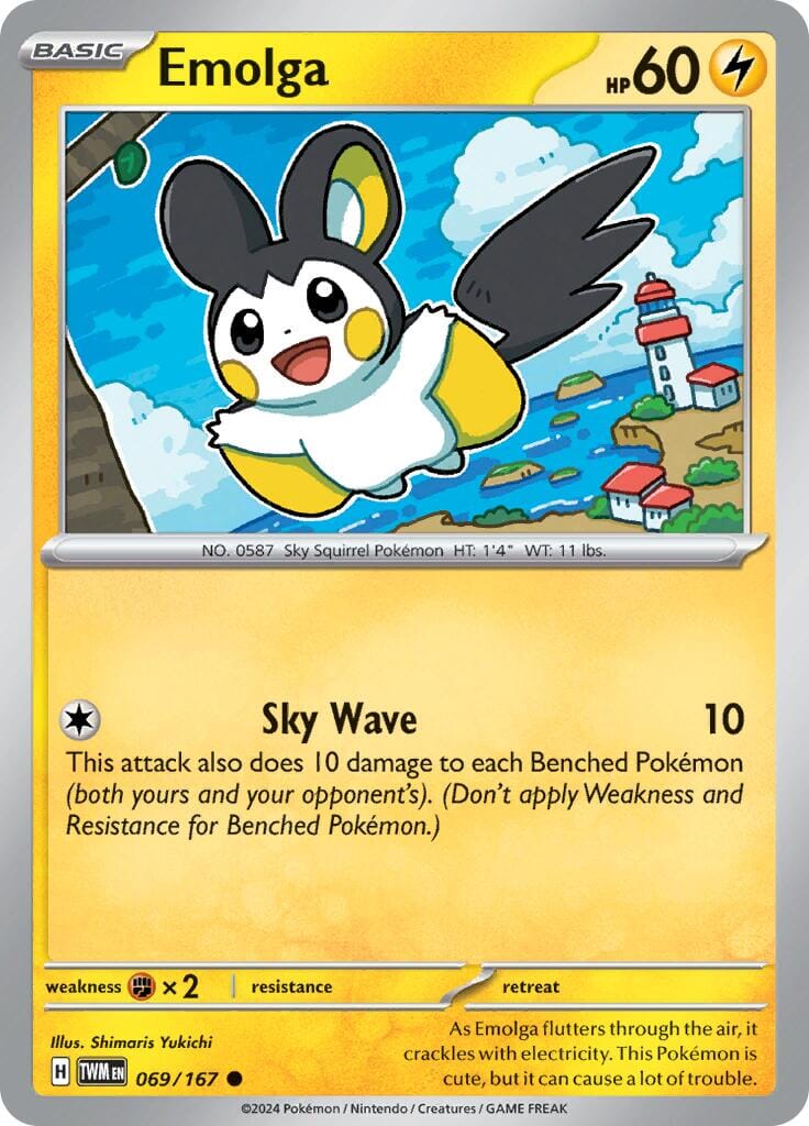 Emolga (069/167) [Scarlet & Violet: Twilight Masquerade] Pokemon Single Pokémon  | Multizone: Comics And Games