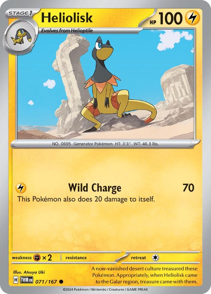 Heliolisk (071/167) [Scarlet & Violet: Twilight Masquerade] Pokemon Single Pokémon  | Multizone: Comics And Games