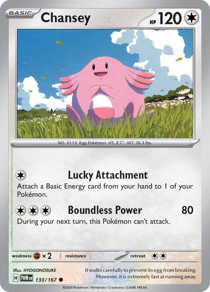Chansey (133/167) [Scarlet & Violet: Twilight Masquerade] Pokemon Single Pokémon  | Multizone: Comics And Games