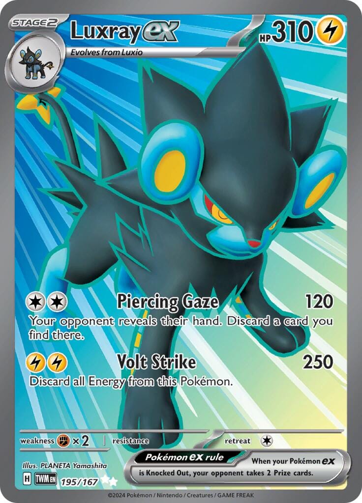 Luxray ex (195/167) [Scarlet & Violet: Twilight Masquerade] Pokemon Single Pokémon  | Multizone: Comics And Games