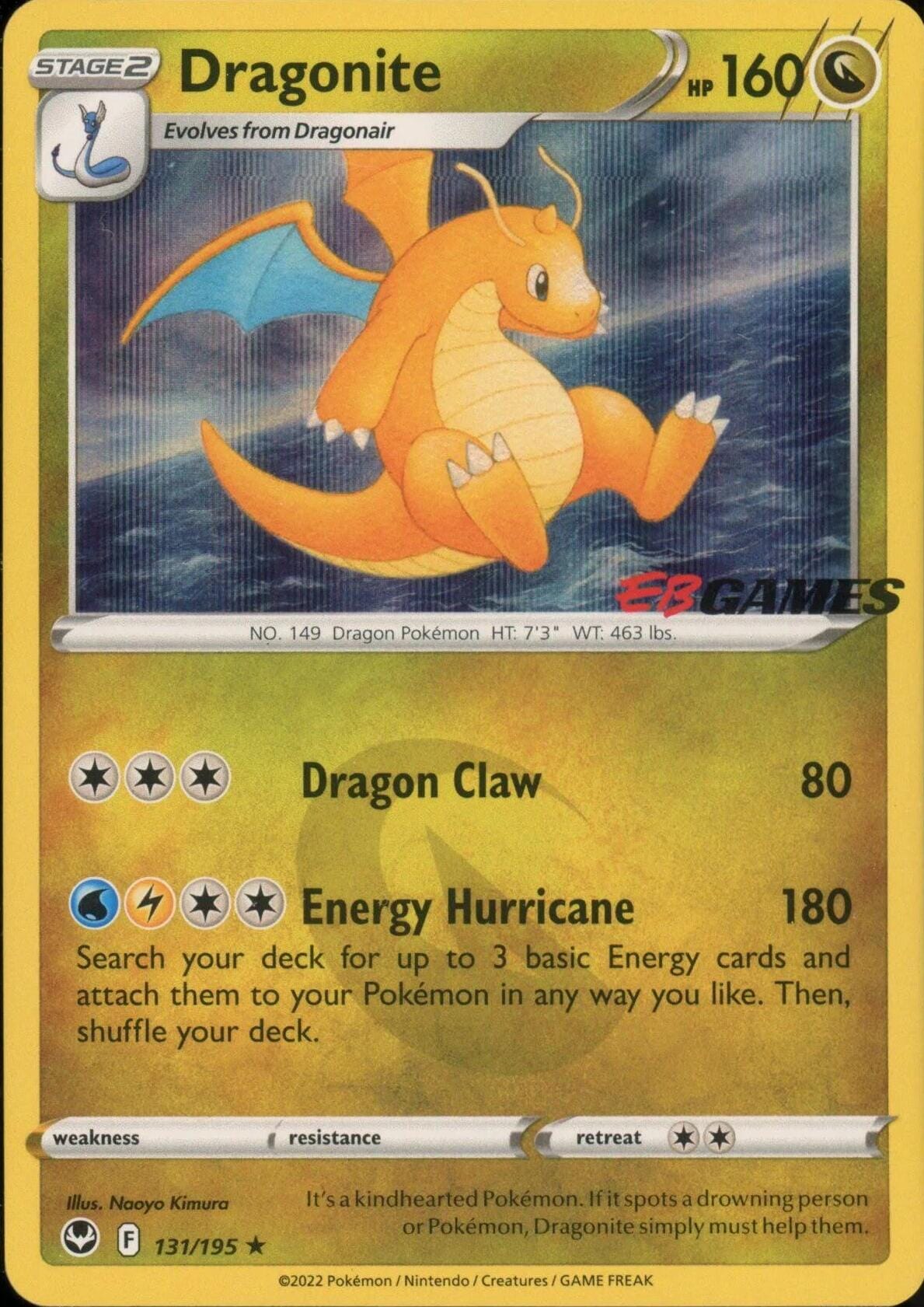 Dragonite (131/195) (EB Games Exclusive) [Miscellaneous Cards] Pokemon Single Pokémon  | Multizone: Comics And Games