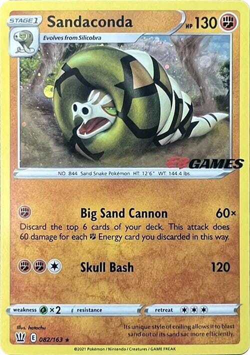 Sandaconda (082/163) (EB Games Exclusive) [Sword & Shield: Battle Styles] Pokemon Single Pokémon  | Multizone: Comics And Games