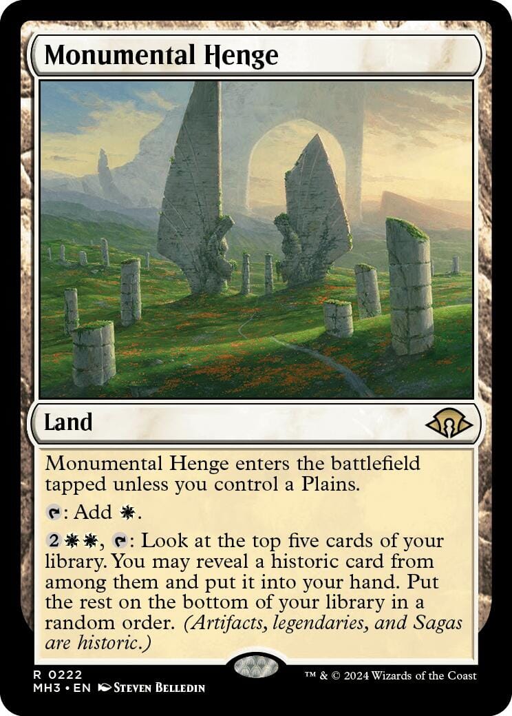 Monumental Henge [Modern Horizons 3] MTG Single Magic: The Gathering  | Multizone: Comics And Games