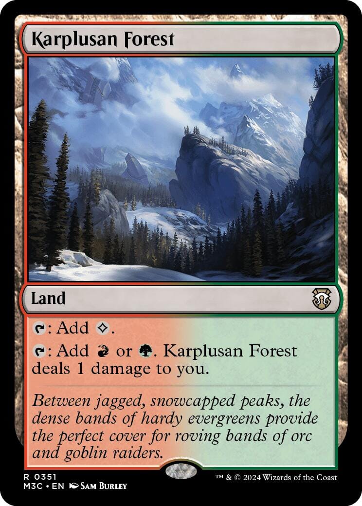 Karplusan Forest [Modern Horizons 3 Commander] MTG Single Magic: The Gathering  | Multizone: Comics And Games