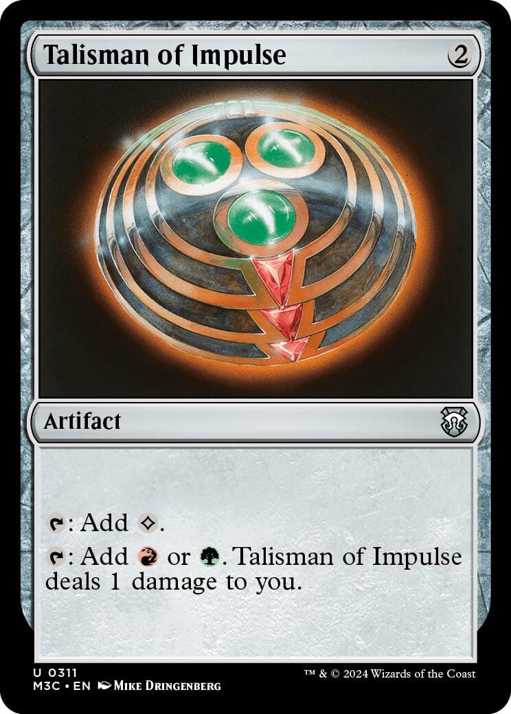 Talisman of Impulse [Modern Horizons 3 Commander] MTG Single Magic: The Gathering  | Multizone: Comics And Games