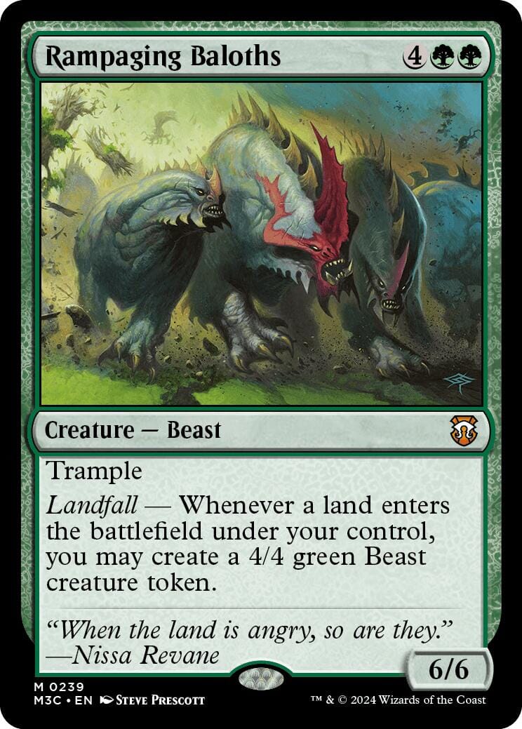 Rampaging Baloths [Modern Horizons 3 Commander] MTG Single Magic: The Gathering  | Multizone: Comics And Games