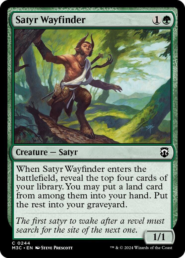 Satyr Wayfinder [Modern Horizons 3 Commander] MTG Single Magic: The Gathering  | Multizone: Comics And Games