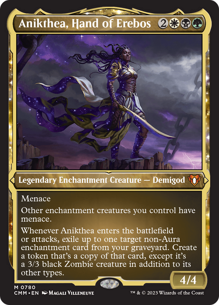 Anikthea, Hand of Erebos (Display Commander) (Foil Etched) [Commander Masters] MTG Single Magic: The Gathering  | Multizone: Comics And Games