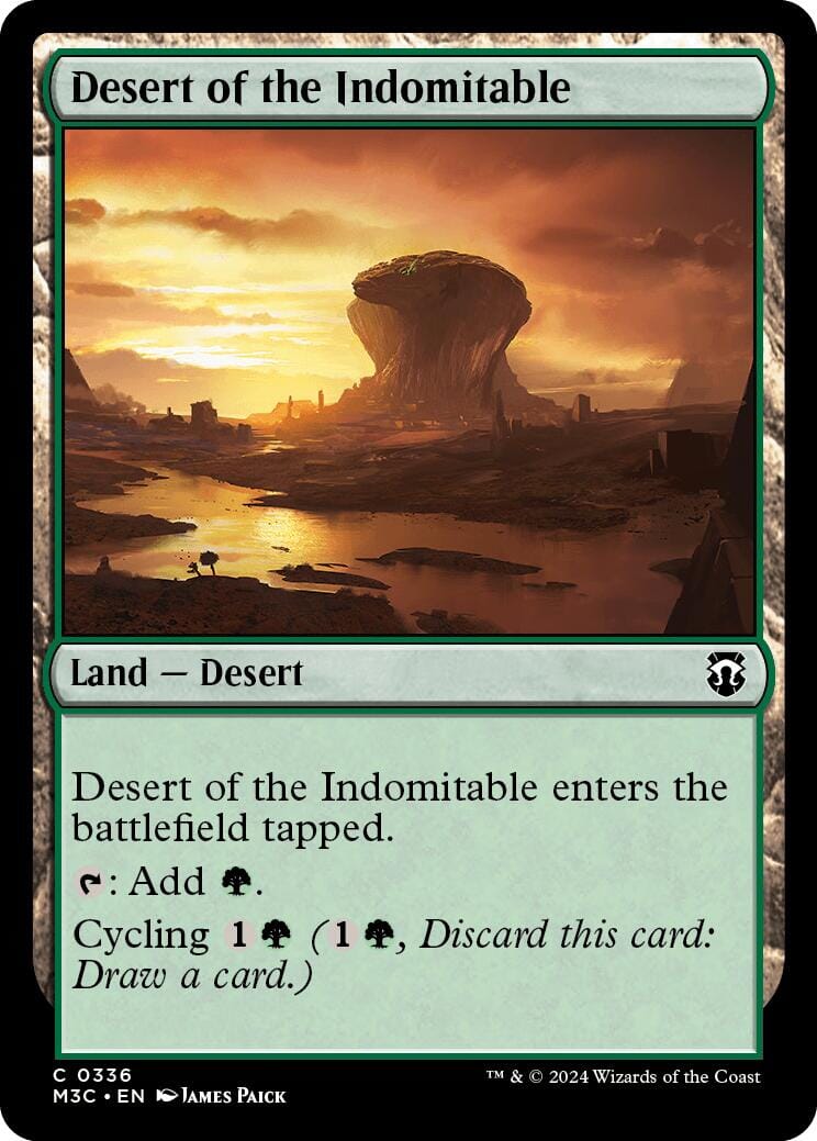Desert of the Indomitable [Modern Horizons 3 Commander] MTG Single Magic: The Gathering  | Multizone: Comics And Games