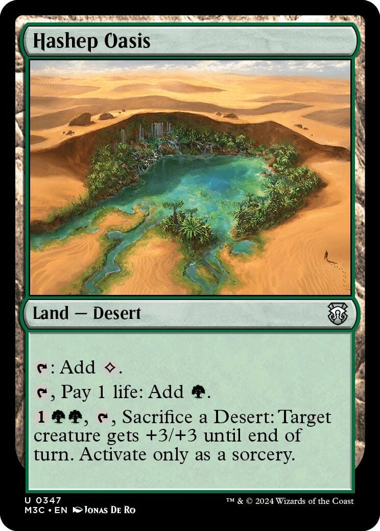 Hashep Oasis [Modern Horizons 3 Commander] MTG Single Magic: The Gathering  | Multizone: Comics And Games