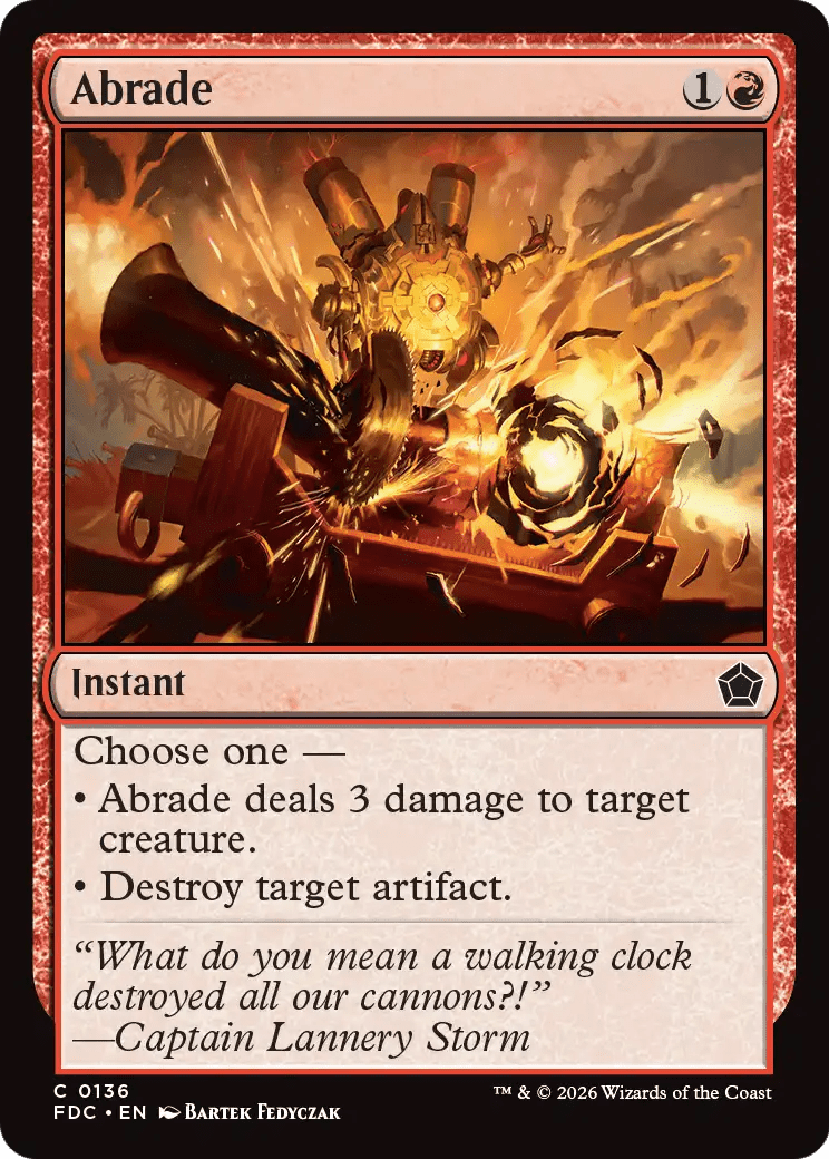 Abrade [Foundations Commander] MTG Single Magic: The Gathering  | Multizone: Comics And Games