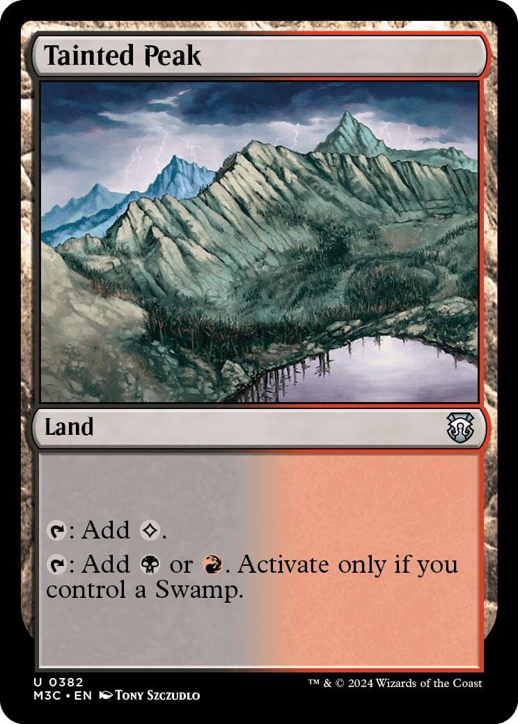 Tainted Peak [Modern Horizons 3 Commander] MTG Single Magic: The Gathering  | Multizone: Comics And Games