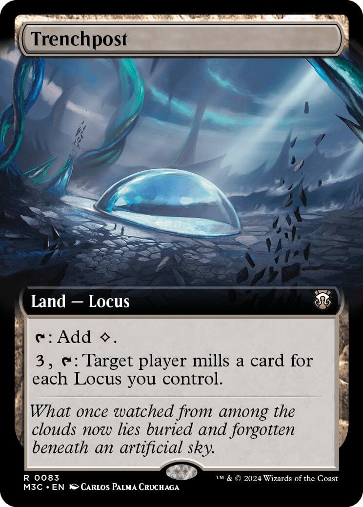 Trenchpost (Extended Art) (Ripple Foil) [Modern Horizons 3 Commander] MTG Single Magic: The Gathering  | Multizone: Comics And Games