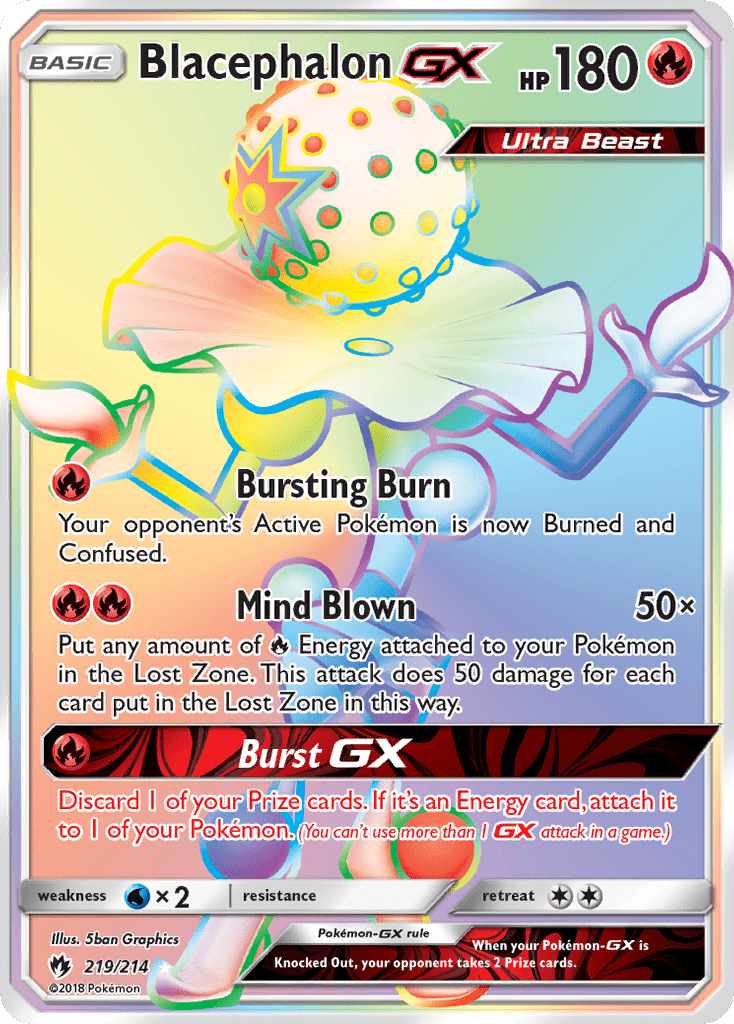 Blacephalon GX (219/214) [Sun & Moon: Lost Thunder] Pokemon Single Pokémon  | Multizone: Comics And Games