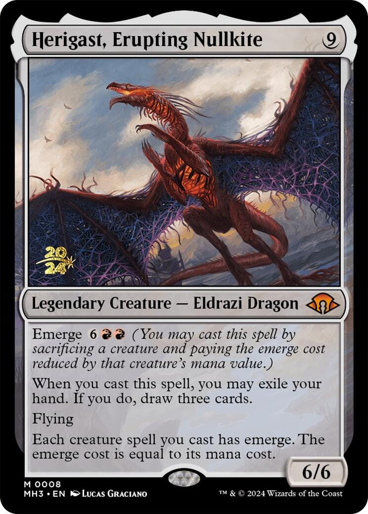 Herigast, Erupting Nullkite [Modern Horizons 3 Prerelease Promos] MTG Single Magic: The Gathering  | Multizone: Comics And Games