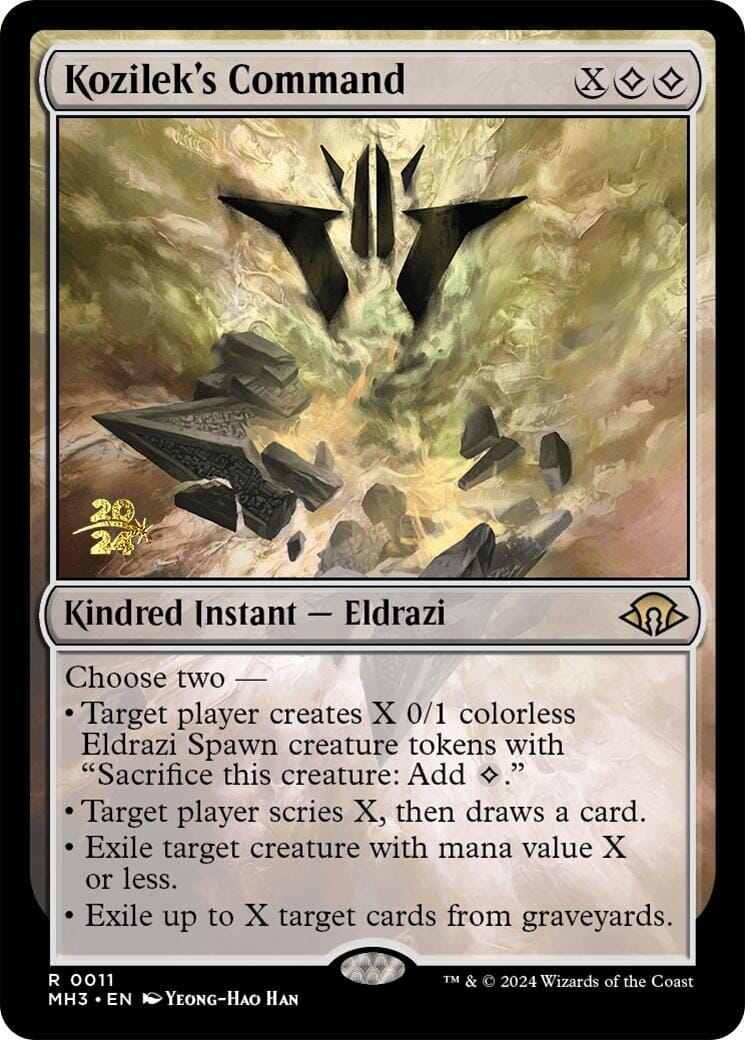 Kozilek's Command [Modern Horizons 3 Prerelease Promos] MTG Single Magic: The Gathering  | Multizone: Comics And Games