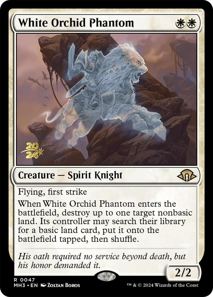 White Orchid Phantom [Modern Horizons 3 Prerelease Promos] MTG Single Magic: The Gathering  | Multizone: Comics And Games