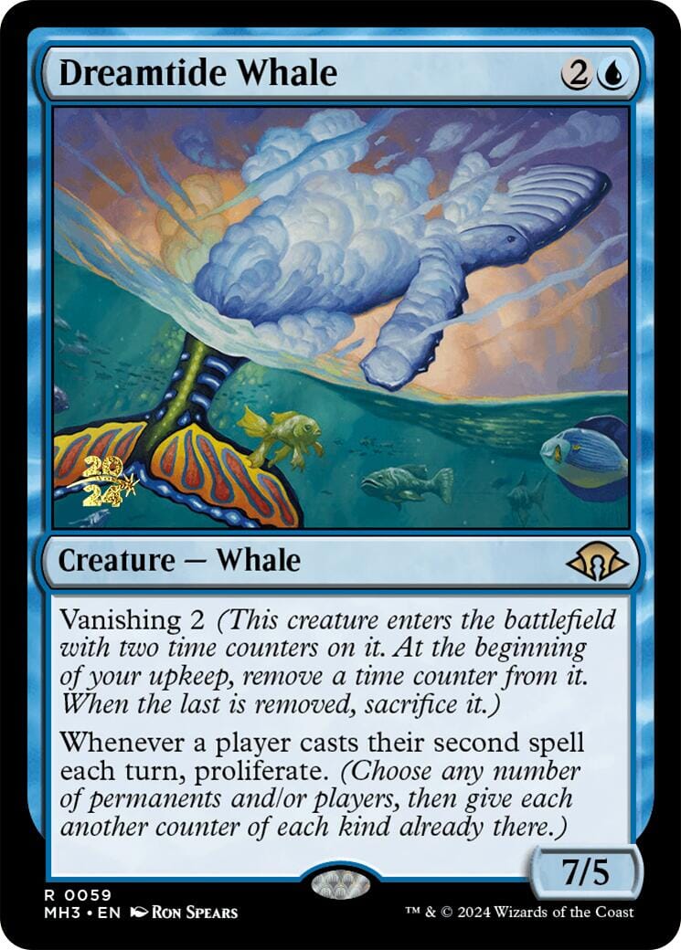 Dreamtide Whale [Modern Horizons 3 Prerelease Promos] MTG Single Magic: The Gathering  | Multizone: Comics And Games