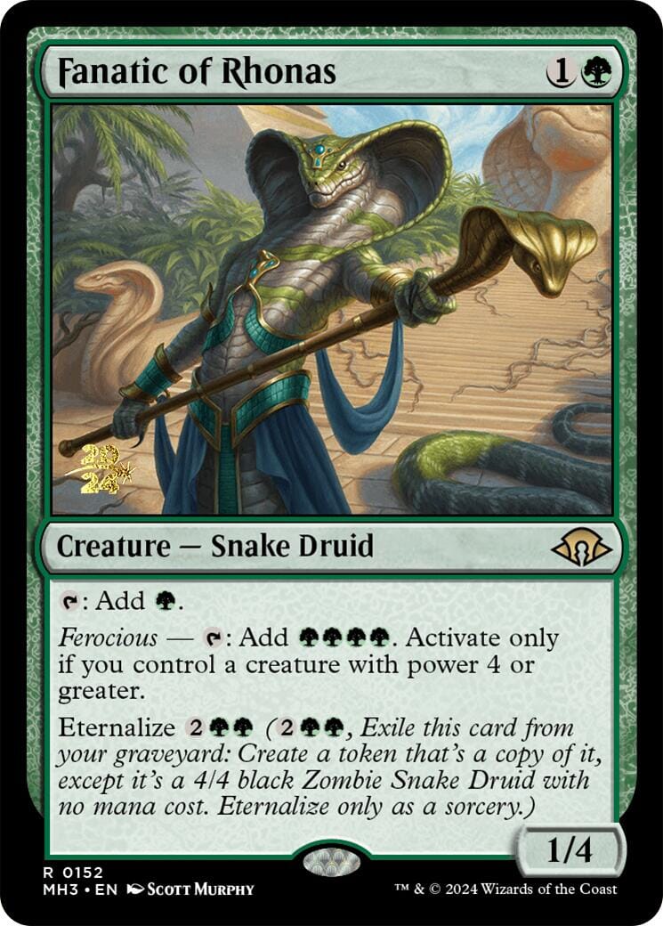 Fanatic of Rhonas [Modern Horizons 3 Prerelease Promos] MTG Single Magic: The Gathering  | Multizone: Comics And Games
