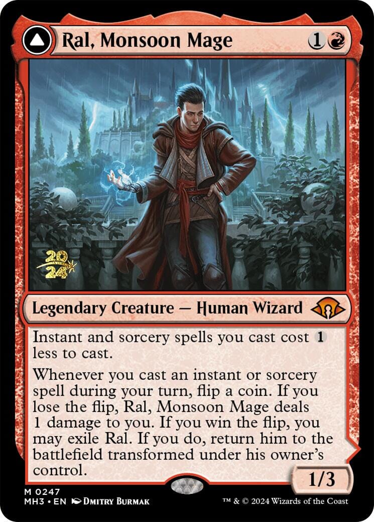 Ral, Monsoon Mage [Modern Horizons 3 Prerelease Promos] MTG Single Magic: The Gathering  | Multizone: Comics And Games