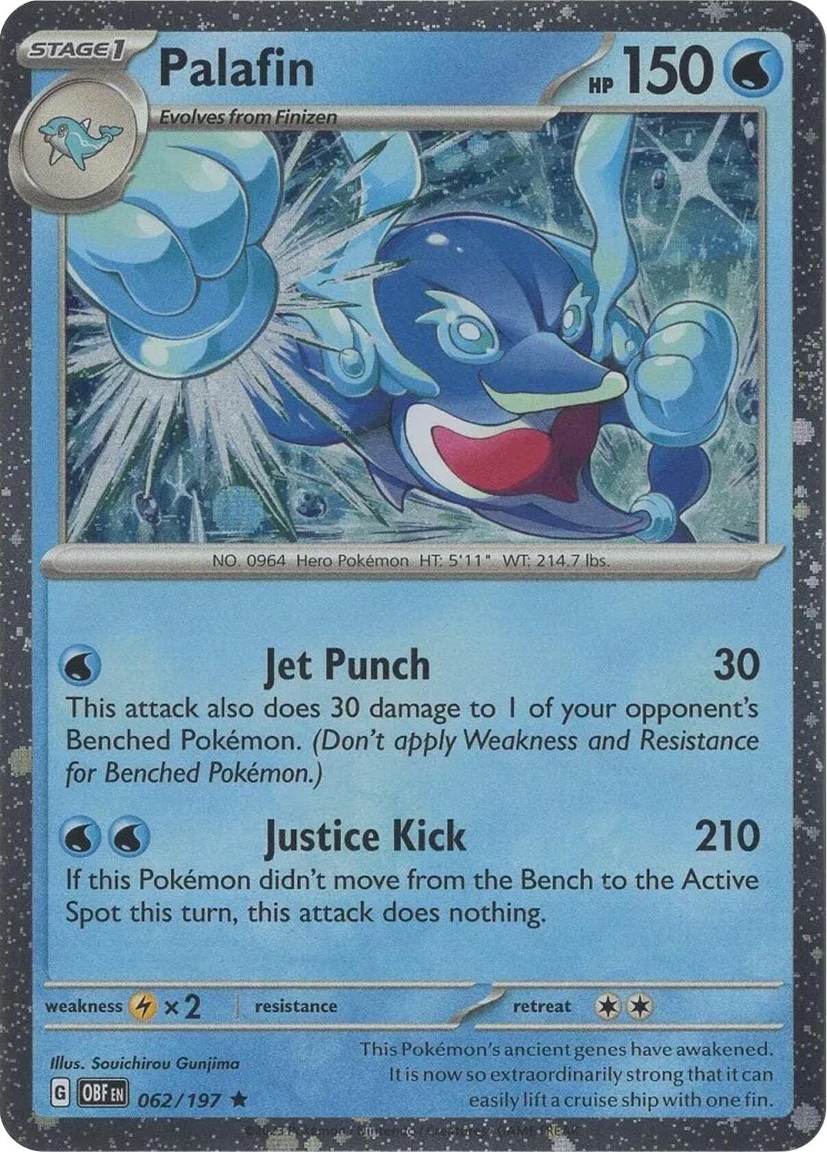 Palafin (062/197) (Cosmos Holo) [Scarlet & Violet: Black Star Promos] Pokemon Single Pokémon  | Multizone: Comics And Games