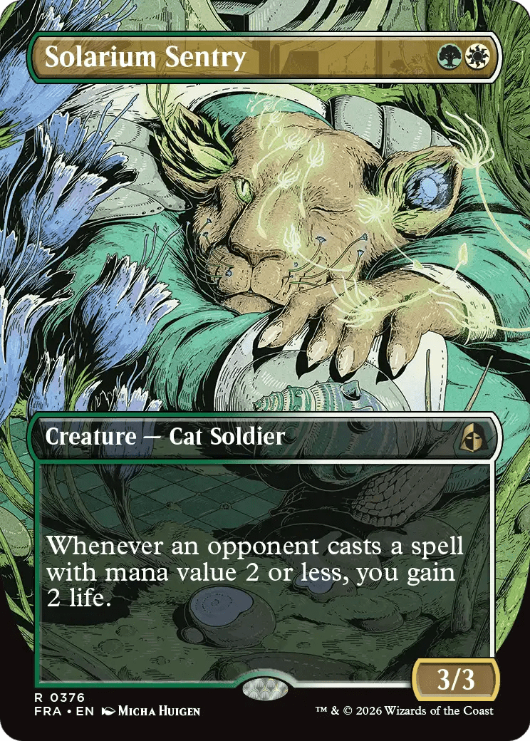 Solarium Sentry (Borderless) [Reality Fracture] MTG Single Magic: The Gathering  | Multizone: Comics And Games
