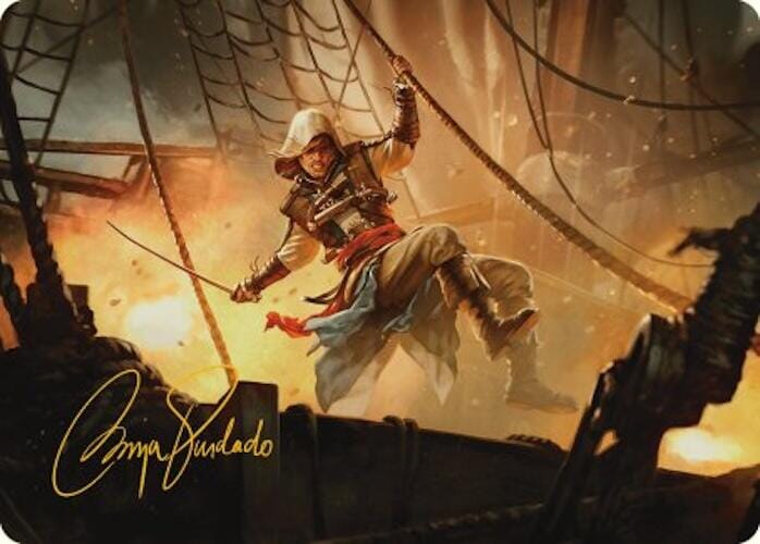 Edward Kenway Art Card (Gold-Stamped Signature) [Assassin's Creed Art Series] MTG Single Magic: The Gathering  | Multizone: Comics And Games