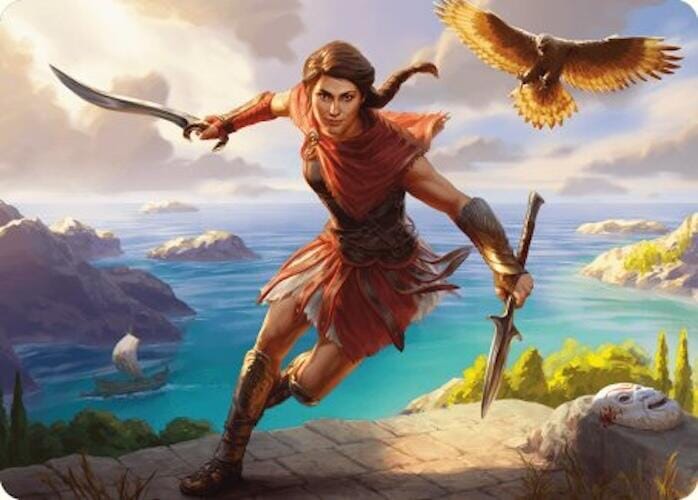 Kassandra, Eagle Bearer Art Card [Assassin's Creed Art Series] MTG Single Magic: The Gathering  | Multizone: Comics And Games