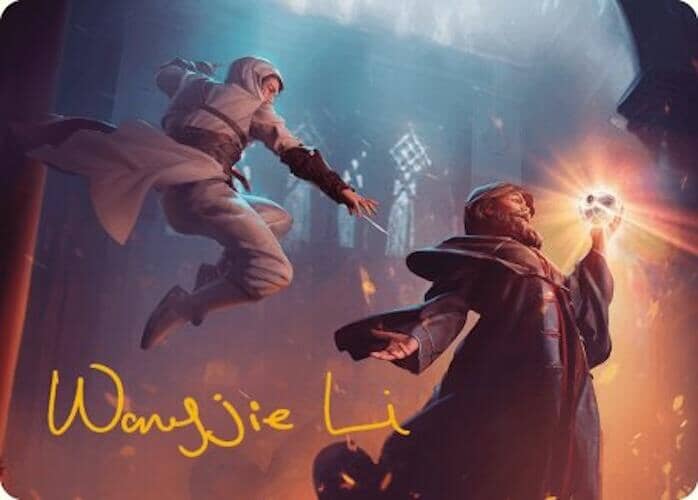 Mortify Art Card (Gold-Stamped Signature) [Assassin's Creed Art Series] MTG Single Magic: The Gathering  | Multizone: Comics And Games