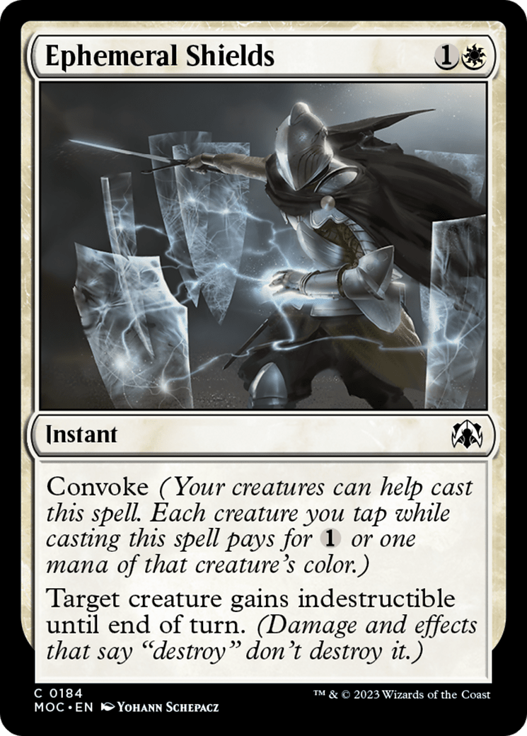 Ephemeral Shields [March of the Machine Commander] MTG Single Magic: The Gathering  | Multizone: Comics And Games
