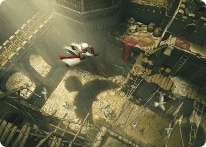 Rooftop Bypass Art Card [Assassin's Creed Art Series] MTG Single Magic: The Gathering  | Multizone: Comics And Games