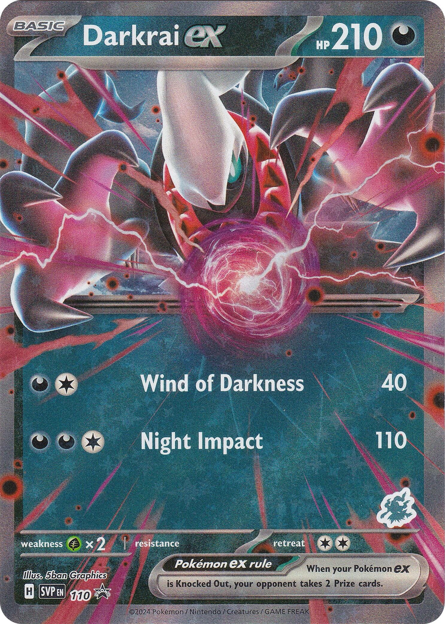 Darkrai ex (110) (Darkrai) [Battle Academy 2024] Pokemon Single Pokémon  | Multizone: Comics And Games