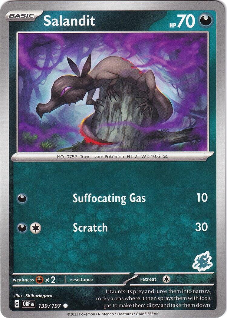Salandit (139/197) (Darkrai Deck) [Battle Academy 2024] Pokemon Single Pokémon  | Multizone: Comics And Games